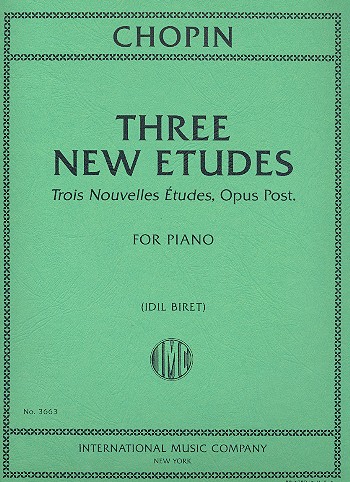 3 new Etudes op.posth.  for piano  