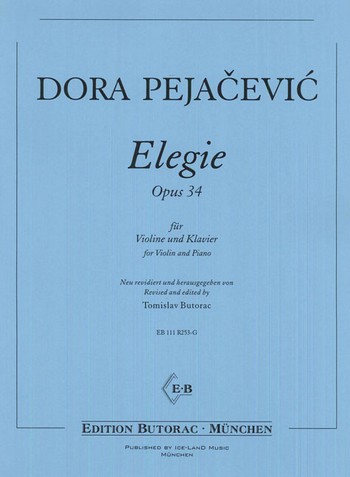 Elegie op.34  für Violine und Klavier  