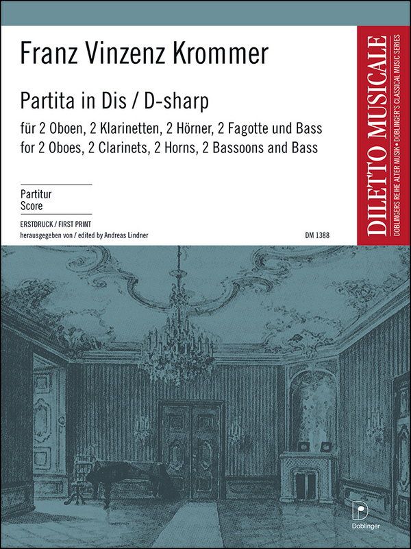 Partita Dis-Dur&nbsp;&nbsp;für 2 Oboen, 2 Klarinetten, 2 Hörner 2 Fagotte und Bass&nbsp;&nbsp;Partitur