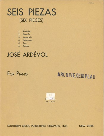 6 piezas   para piano  