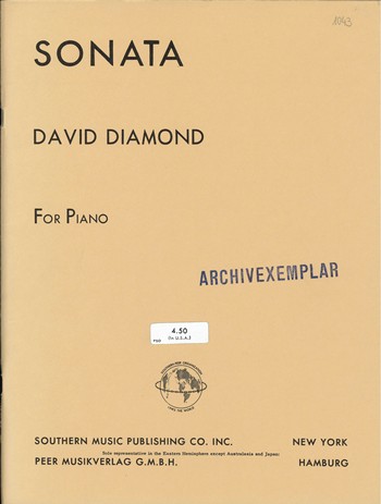 Sonata&nbsp;&nbsp;for piano&nbsp;&nbsp;