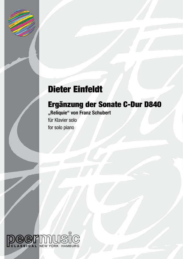 Ergänzung der Sonate C-Dur D840 von Franz Schubert  für Klavier  