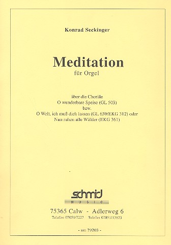 Meditation  für Orgel  