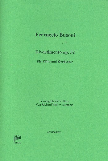 Divertimento op.52 für 2 Flöten  Spielpartitur  