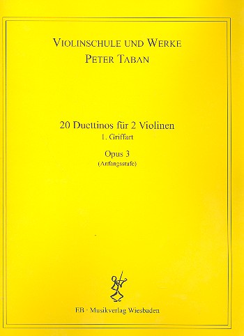 Schule op.3 - 20 Duettinos 1. Griffart  für 2 Violinen  Spielpartitur