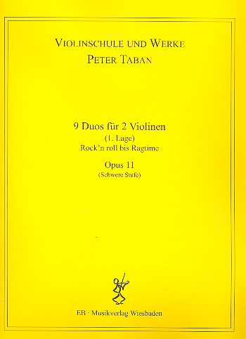 Schule op.11 - 9 Duos  für 2 Violinen  Spielpartitur