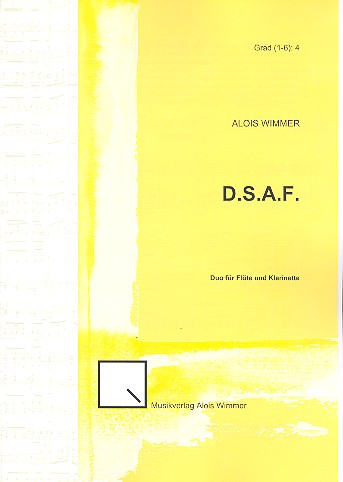 D.S.A.F. für Flöte und Klarinette  Partitur und Stimmen  