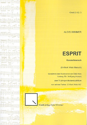 Esprit für Blasorchester  Partitur  