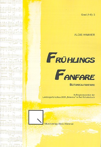 Frühlings-Fanfare op.97 für Blasorchester  Partitur  