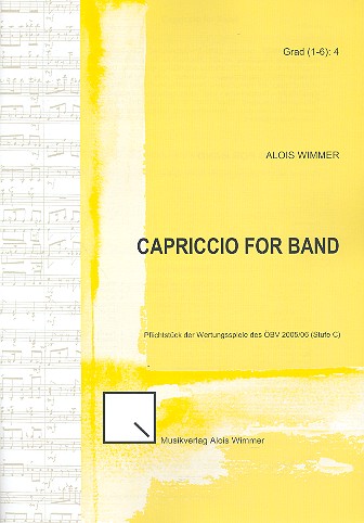 Capriccio for Band op.62 für Blasorchester  Partitur  