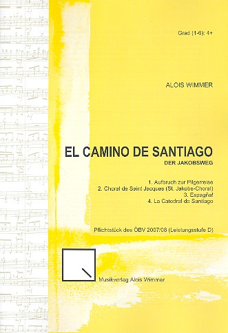 El camino de Santiago op.84 für Blasorchester  Partitur  