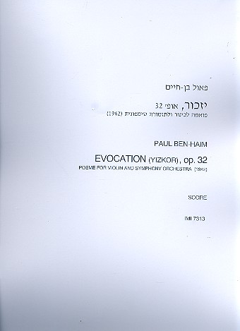 Paul Ben-Haim - Evocation op.32