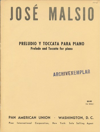 Preludio y toccata&nbsp;&nbsp;for piano&nbsp;&nbsp;