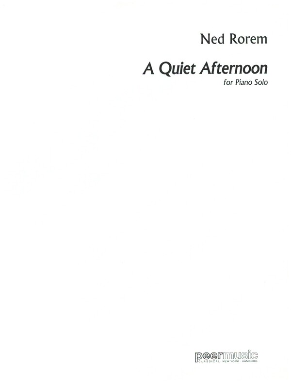 A Quiet Afternoon  for piano  