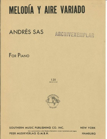 Melodia y aire variado para piano    