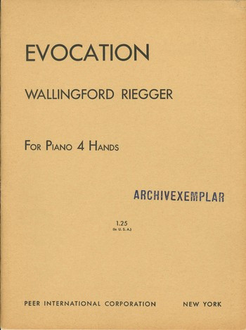 Evocation  for piano 4 hands  