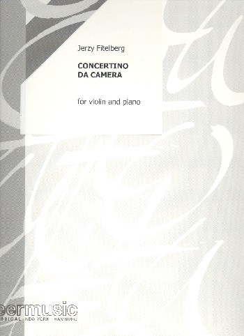 Concertino da Camera  for violin and piano  