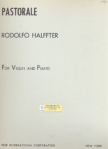 Pastorale  for violin and piano  