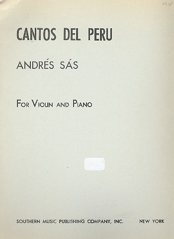 Cantos del Perú  for vioin and piano  