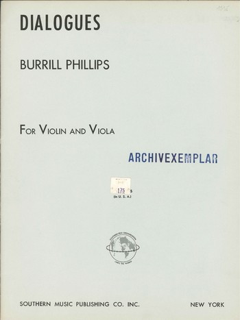Dialogues  for violin and viola  
