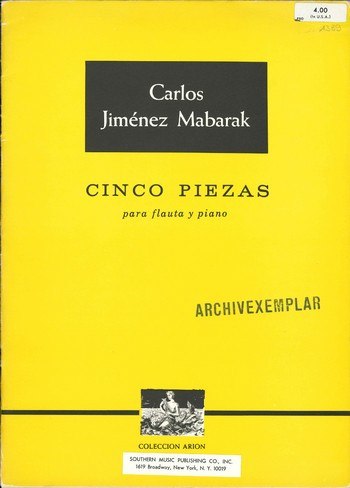 5 piezas  for flute and piano  