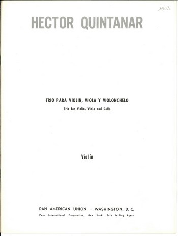 Trio for violin, viola and&nbsp;&nbsp;violoncello&nbsp;&nbsp;parts