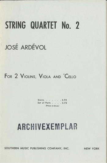 String quartet no.2  score  