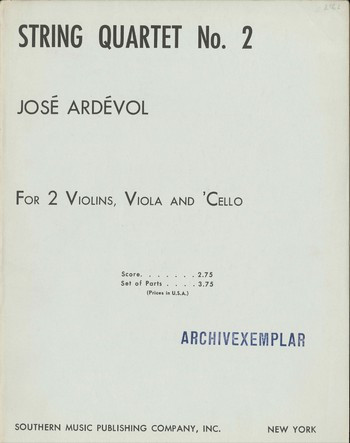 String quartet no.2  parts  