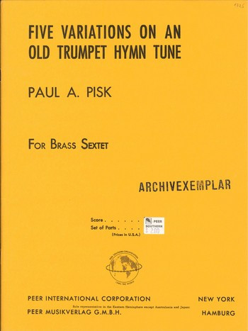 5 Variations on an old for horn,  2 trumpets, 2 trombones and tuba  score