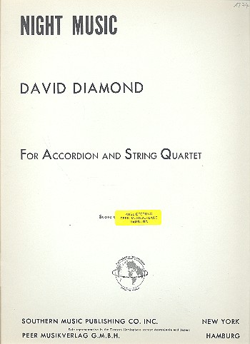 Night Music&nbsp;&nbsp;for accordion and string quartet&nbsp;&nbsp;score and parts