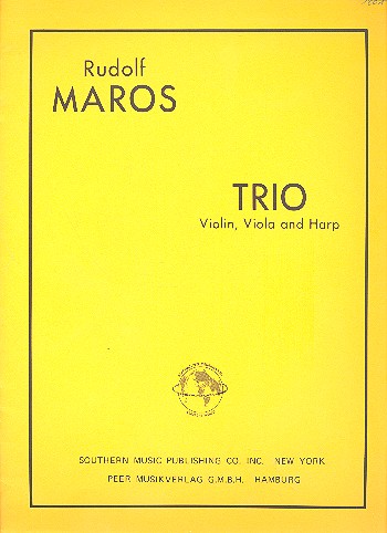 Trio  for violin, viola and harp  score and parts
