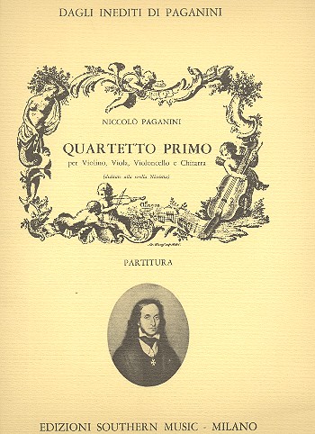 Quartetto primo&nbsp;&nbsp;per violino, viola, violoncello e chitarra&nbsp;&nbsp;partitura