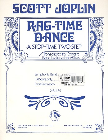 Rag-Time-Dance  for concert band  score and parts