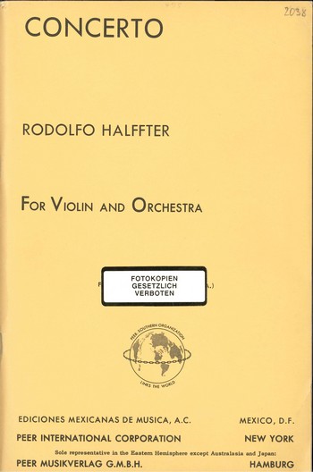 Rodolfo Halffter - Concerto