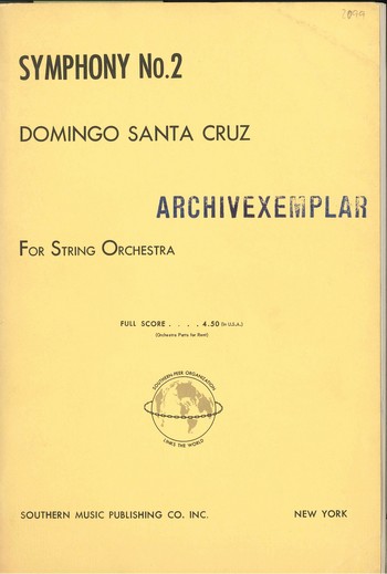 Symphony no.2  for orchestra  score
