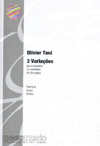 3 Variacoes  für Orchester  Studienpartitur