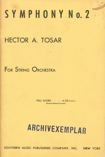 Symphony no.2  for string orchestra  score