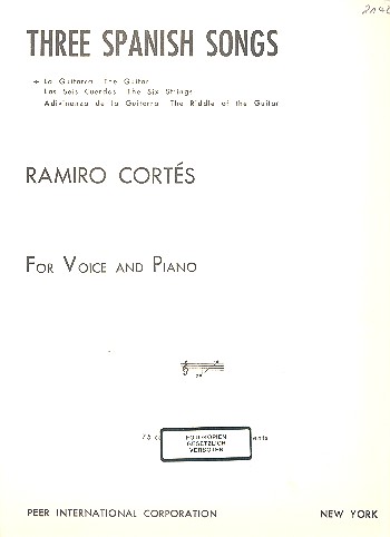 La guitarra  for voice and piano  