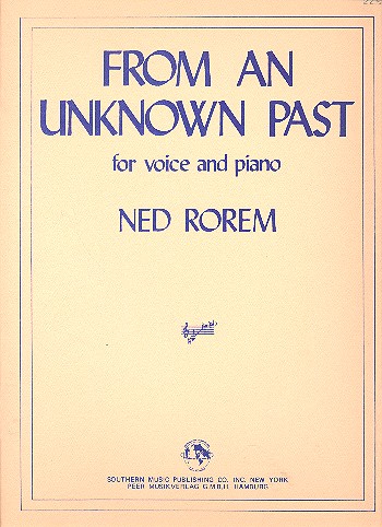 From an unknown Past  for voice and piano  