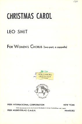 Christmas Carol  for female chorus (SA) a cappella  score