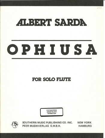 Ophiusa (1975)&nbsp;&nbsp;für Flöte solo&nbsp;&nbsp;