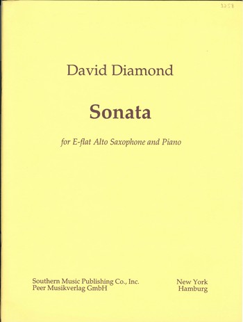 Sonata&nbsp;&nbsp;for alto saxophone and piano&nbsp;&nbsp;