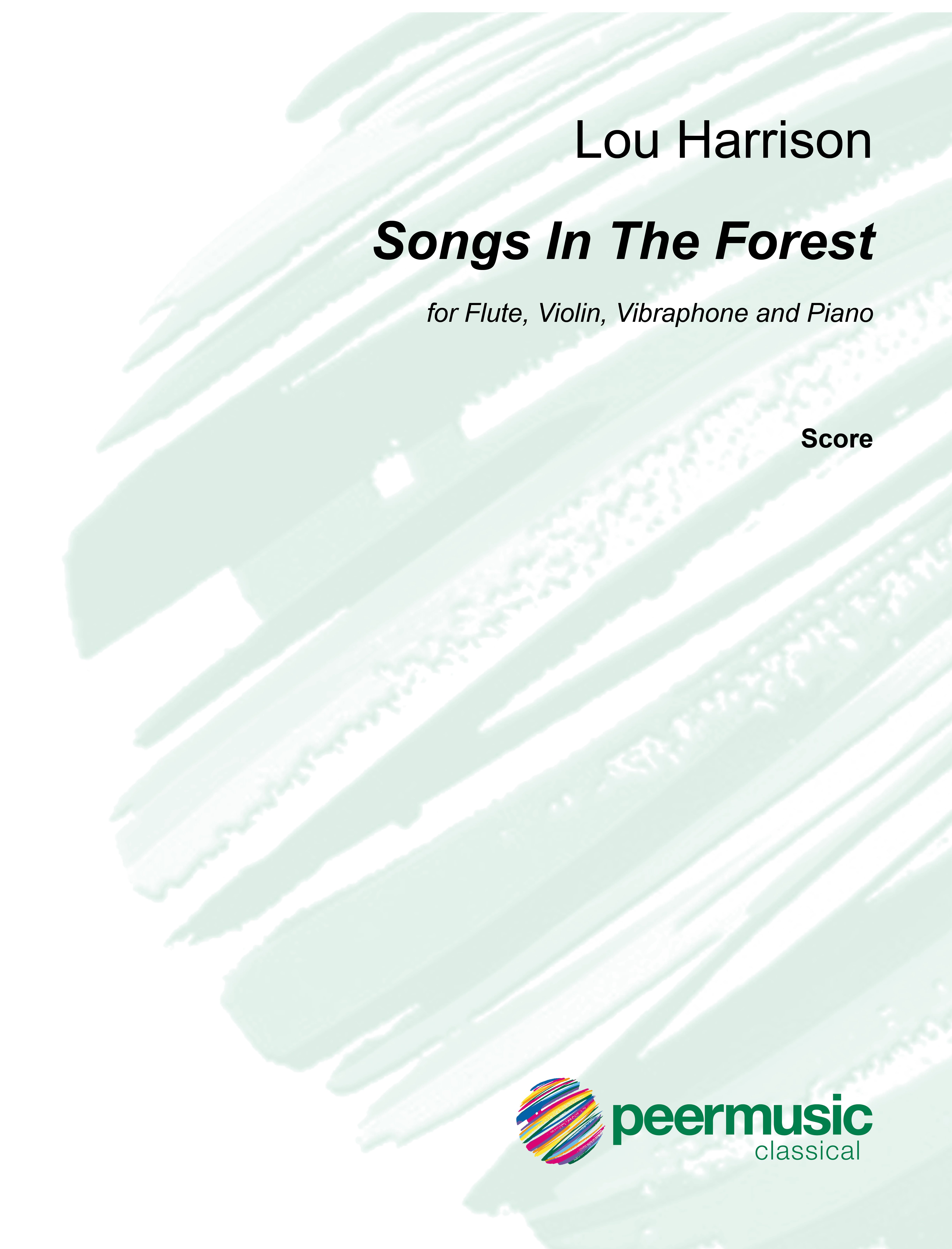 Songs in the Forest  for flute (piccolo), violin, vibraphone (marimba) and piano  score and parts