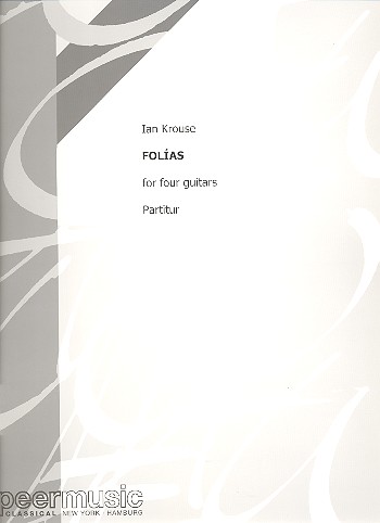 Folias  for 4 guitars  score