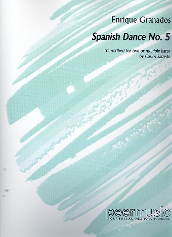 Spanish Dance No.5&nbsp;&nbsp;for 2 or multiple harps&nbsp;&nbsp;2 scores