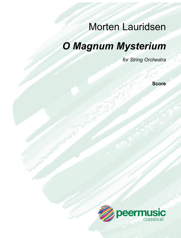 O magnum mysterium  for string orchestra  score
