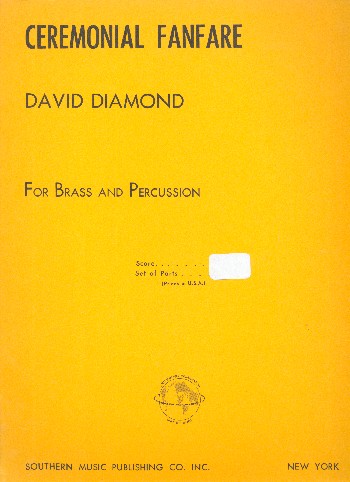Ceremonial Fanfare  for brass and percussion  set of parts