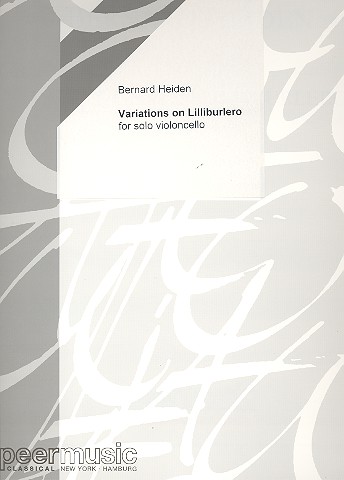 Variations on Lilliburlero  for Violoncello  
