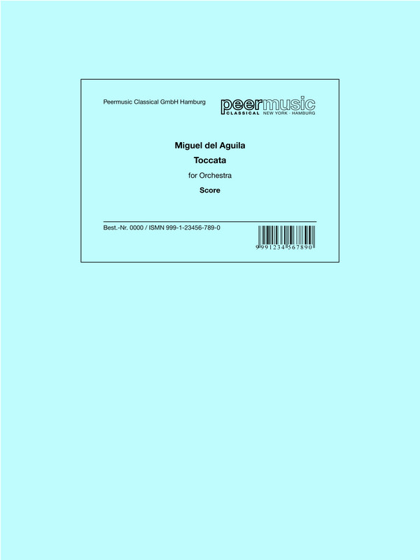 Toccata  for orchestra  score