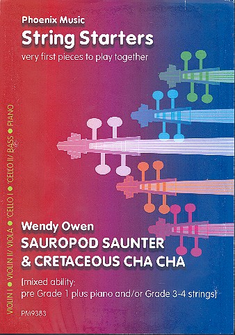Sauropod Saunter  und  Cetaceous Cha Cha  für Streicher  Partitur und Stimmen